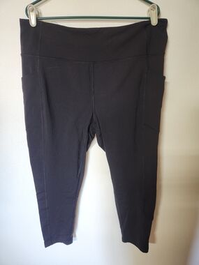 Tek Gear Black Shapewear Pocket Leggings Size 2X